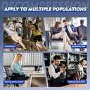 Thigh High Medical Compression Stockings For Women & Men,15-20 mmHg Thigh High Compression Socks,Firm Graduated Support Hose with Silicone Dot Band-Ideal for DVT,Varicose Veins,Edema,Swelling (Medium, Open Toe Black)