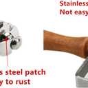 Stainless Steel Dough Lattice Top Cookie Stainless Steel Baking Tool Cake Bread Net Knife Holder Wooden Handle for Pizza Cookie Pie Pastry