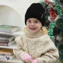 Glooarm Baby Beanie, Toddler Beanie Baby Boys Girls Beanies Kids Knit Winter Hats Newborn Infant Cuffed Caps, 0-6 Years (Black)