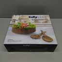 SullyHÔME 12" Acacia Wood Salad Bowl with Serving Spoons