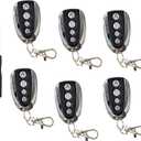 6-Pack 433MHz Universal Gate Remote Control Duplicator with Free Cross Screwdriver  Wireless Cloning Key Fob for Electric Sliding Garage Door Opener, Compatible with Most Fixed Code Systems