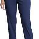 Women's Golf Joggers Pants with Belt Loops Stretch Travel Work Slacks Business Ankle Dressy Casual Sweatpants (Blue, S)