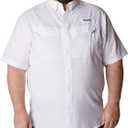 Columbia Sportswear Men's Low Drag Off Shore Short Sleeve Shirt (Big), White, 1X
