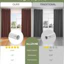 ALLZONE Tension Curtain Rod for Windows, 123 to 160 Inch, Heavy Duty Extra Long Curtain Rods, Non-Slip Bathroom Shower Tension Rod, Renter Friendly, Adjustable, Spring Loaded, White