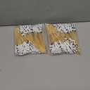 Chengu 200 Pcs Christmas Black and White Sandworm Cocktail Picks 5.9 Inch Appetizer Toothpicks, Bamboo Stick Skewers for Drink Striped Snake Tail Design Creepy Xmas Themed Party Decoration