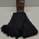 BOURINA Navy Throw Blanket 50x60 Inches Throw Textured Solid Soft Sofa Throw Couch Cover Knitted Decorative Blanket