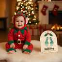 Babys First Christmas, My First Christmas, Baby Footprint & Handprint, Newborn Gifts, DIY Mistletoes Footprint Kit 2025 Keepsake, Baby Memory Ornament Board, Holiday Decor for New Parents (Nelxi-222)