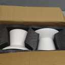 6.2 Inch Extra Wide Elevated Ceramic Cat Bowls, Food and Water Bowl Set for Elder Big Cats Small Dogs, Raised Design for Pet Easy Eating, Protect Cat's Spine Set of 2(White)