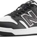 New Balance Unisex-Adult BB480 V1 Sneaker, White/Black, 12