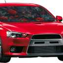 Red Rose Wolf Windshield Sun Shade, Front Window Sunshade Cover Sun Visor Shield Foldable Uv Ray Reflector for Car SUV Truck S