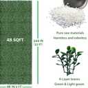 ODTORY Artificial Ivy Privacy Fence Wall Screen: 4FT X 12FT (48 sqft) UV-Anti Faux Boxwood Roll Panels Greenery Backdrop Ivy Vine Leaf Hedges for Indoor Outdoor Green Decor