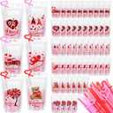60 Set Valentines Drink Pouches with Straw 17 oz Hearts Plastic Drink Pouches for Adults Alcohol Clear Reclosable Juice Beverage Bag for Valentine's Day Wedding Birthday Party Supplies(Heart)