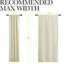 NICETOWN Kitchen Curtains, Short Blackout Curtains & Drapes, Small Window Draperies for Dining Room, Cupboard (Beige, 42 in x 36 in (W x L), Set of 2)