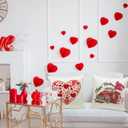 Valentines Day Decorations Pillow Covers 18x18 inch Set of 4 Red Heart and Love Decor Throw Pillows Decorative Cushion Cases for Home Wedding Party