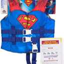SwimWays DC Swim Trainer Life Jacket, US Coast Guard Approved Life Vest Kids Swim Vest, Pool Floats & Life Jackets for Kids 33-55 lbs, Superman