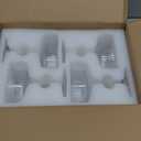 4 Pcs Ribbed Coupe Glasses, 10 oz Vintage Coupe Glass Set, Unique Martini Glass, Classic Cocktail Galssware, Bar Drinking Glasses Set Pefect for Cocktail, Champagne & Gift