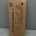 Upgraded 37 Keys Kids Piano Keyboard  Portable Toddler Music Toy Keyboard with Microphone Musical Instrument Birthday Gift for 3 4 5 6 Boys Girls, Purple