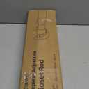 Closet Rods for Hanging Clothes, 17 to 159 Inches Stepless Adjustable Metal Closet Rod, 1.3 Inches Heavy Duty Clothes Hanging Rod for Closet Wardrobes Laundry RV (Matte Black)