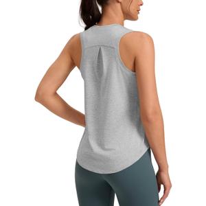 Women's Workout Tops Sleeveless Athletic Tank Tops Running Quick Dry Gym Shirts Lightweight (L)