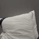 Siluvia Euro Pillows 26x26 Pillow Inserts Set of 2 Square Throw 26 Pillow with 100% Cotton Cover for Sofa, Couch, and Bed - White