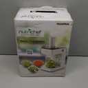 NutriChef 3-in-1 Electric Vegetable Chopper, Spiralizer, and Salad Maker - Fruit Cutter, Spiral Shredder Machine, Veggie Spaghetti & Noodle Maker | Includes Food Plunger & 1.2L Bowl