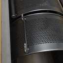 JAQ Rotating Fruit Basket, 5-Tier Metal Sturdy Kitchen Storage Rack Shelf Carts No Assembly on Rolling Wheels for Fruit Vegetable Grocery Corns Potato Onion (5-Tier, Black)