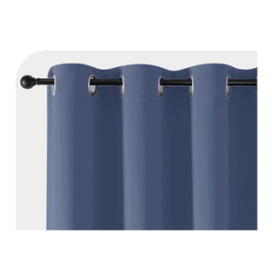 Stone Blue Blackout Curtains for Living Room, Room Darkening Thermal Insulated Solid Drapes for Bedroom Cabin, 46×34 in , 2 pcs