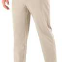Mens Golf Pants Stretch Classic Fit Dress Pants 30"/32"/34" Quick Dry 6 Pockets Water-Resistant Casual Trousers 34Wx30L
