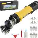 Johui Professional Electric Sheep Shears, 500W for Trimming and Grooming Sheep, Alpaca, Yak and Long-haired Animals, 2 Sets of Blades, 6 Speeds and 2600 RPM