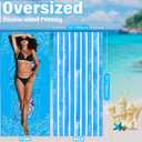 Widdonen Lightweight Thin Microfiber Beach Towel Sand Free Quick Dry Absorbent Compact Soft Pool Swim Travel Towels Extra Large Oversized Beach Accessories Packable Essentials Stuff Gifts for Adult