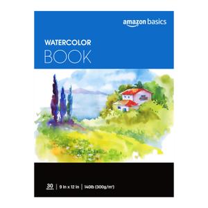 Watercolor Pad, 9"x12", 140 lb / 300 gsm, 30 Sheets, White