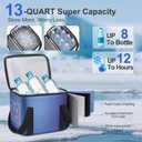 Ice Machine for Knee After Surgery, Portable Cold Therapy Machine with Timer, Silent Pump, Pain Relief System, Comfort Pad for Knees Waist Elbows Hip and Ankle, Dad Gifts & Mom Gifts, Blue