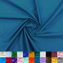 Ice Fabrics Cotton Polyester Broadcloth Fabric by The Yard - 60" Wide Soft & Breathable Broadcloth Fabric for Sewing - Perfect for Apparel, Bedding, Curtains and More - Peacock - 2 Yards