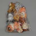 7 Pcs Mini Stuffed Woodland Animals Plush Bulk 4 Inch Woodland Animals Cute Plush Bear Rabbit Squirrel Raccoon Fox Deer for Kids Birthday Easter Baby Shower Decor Gifts Classroom Prizes