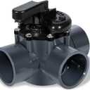 2 Inch 3 Way Diverter Valve Suitable for Ground Pool and Spa System Replace Part for 263028 3 Port Valve