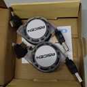 2Pack Multi Charging Cable, 3 in 1 Retractable Multiple Charger Cable, Fast Charging Cable, USB C Charger with Lightning/Micro/Type C for iPhone, iPad, Samsung, PS, Tablets & More (2, Black, 3.3ft)