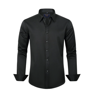 J.VER Men's Dress Shirts Solid Long Sleeve Stretch Wrinkle-Free Formal Shirt Business Casual Button Down Shirts, M