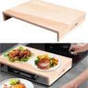 Wooden Rv Stove Top Cover, 21.2 x 14.7 Inch Stove Top Sink Cover for Counter Space, Cutting Board for RV Kitchen, Camper, Trailer (Fits Electric & Gas Burners)