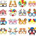 Circus Party Decorations Clown Glasses Carnival Photo Booth Props for Birthday Baby Shower Supplies