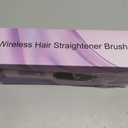 Cordless Hair Straightener Brush, Portable 500 Million Ions Smooth Straightening Brush, Rechargeable 4-IN-1 Go Brush, MCH Fast Heating, 5D Dense Bristles, LED Display, Anti-Scald for Women Home Travel