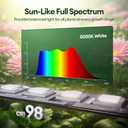 Maygrove Grow Lights for Indoor Plants, Sunlike Full Spectrum 5000K 2FT LED Growing Lamp 60W (4 x 15W), T5 Grow Light Strip for Seed Starting, Vegetables, Linkable, Black, 4-Pack