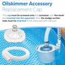11095 Skimmer Intended with Hose for Intex 58947 Vacuum Cover, for Oil Skimmer Attachment, Transparent Plastic Cover to Cover or Connect & Pool Skimmer Hose for Above Ground Pool Skimmer Pump