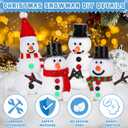 15 Pack Christmas Crafts Supplies, DIY Snowman Making Kit for Children, Christmas Stocking Stuffers, Air Dry Snowman Decorating Kit Winter Snowman Presents Toys for Christmas Holiday Decorations