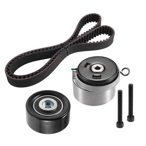 X AUTOHAUX Timing Belt Tensioner Kit for Chevrolet Cruze Sonic Aveo 2010-2016 for Pontiac G3 No.24422964/55574864/24436052 Idler Pulley Tensioner Bearing Timing Belt Kit