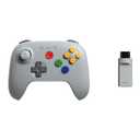 8BitDo 64 2.4G Wireless Controller for Original N64 Console, Analogue 3D, and Windows (Grey)