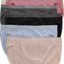Hanes Women's Seamless Underwear Pack, Comfort Flex Fit Bikini Boyshort or Thong Panties, 6-Pack (Large)