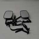 Camco Clamp-On Towing Mirror - Securely Clamps onto Your Vehicle's Mirror to Increase Visibility While Towing (25650), Black (Pack of 2)