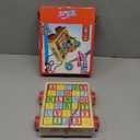 Atoylink ABC Wooden Building Blocks for Toddlers 1-3, 30 Pcs Alphabet & Number Stacking Toys with Storage Pull Toy Car Learning & Education Montessori Toys for 1 2 3 Year Old Baby Boy Girl Gifts