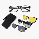 Bifocal reading glasses Sunglasses polarized frame+3 clip on lenses…