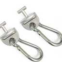 1Pair Tonal T Lock Adapter with Snap Hooks, Stainless Steel Accessories for Tonal Gym Machine